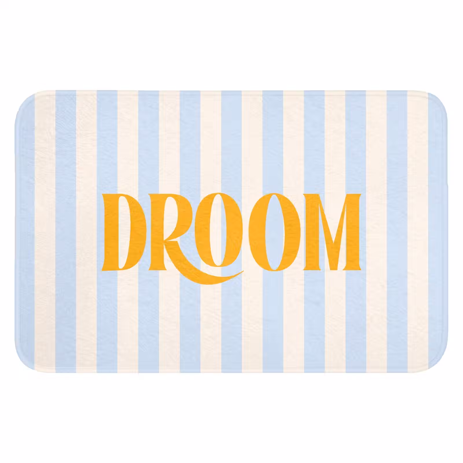 WC Mat - Oranje - Blauw - Strepen - Droom — 1