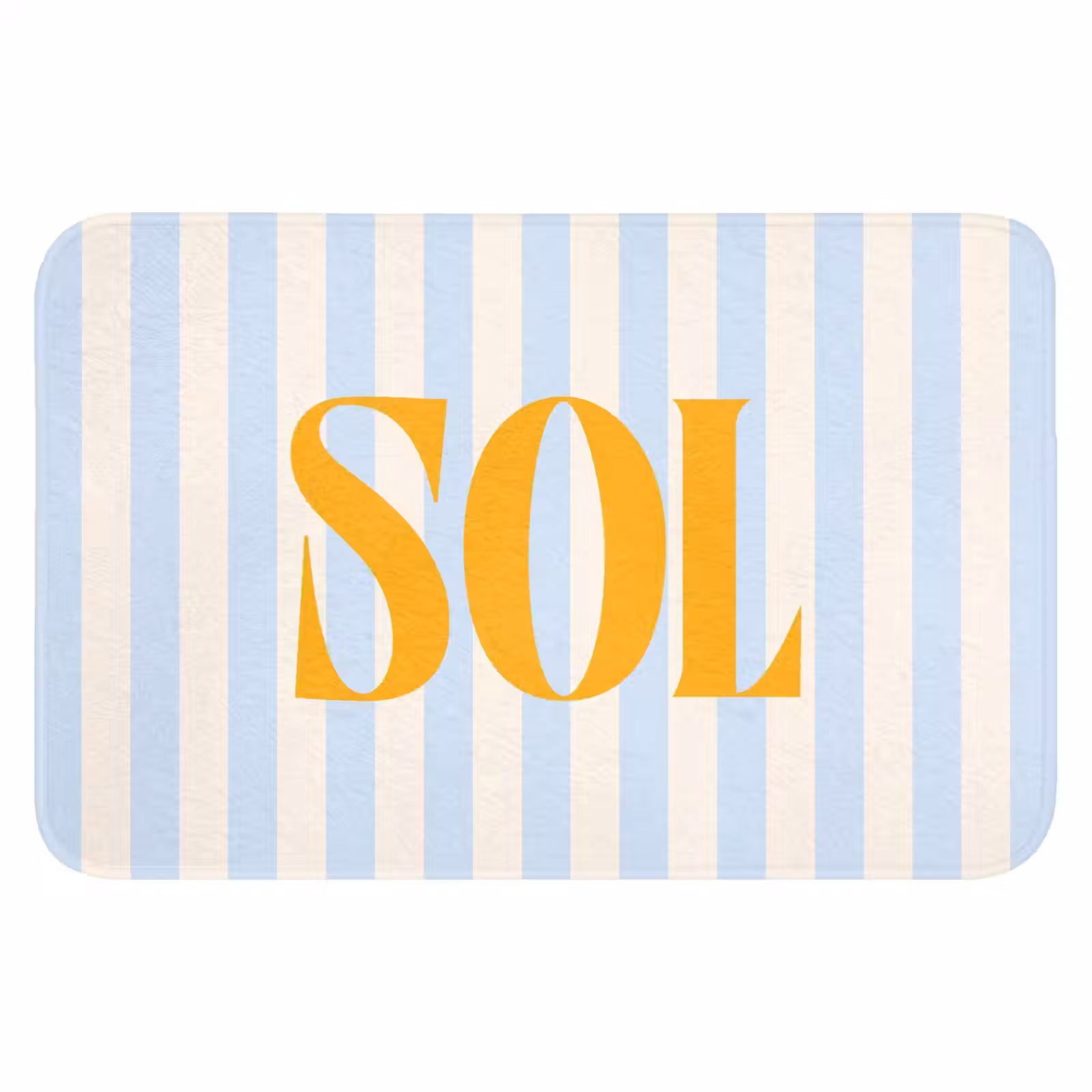 WC Mat - Oranje - Blauw - Strepen - Sol — 1