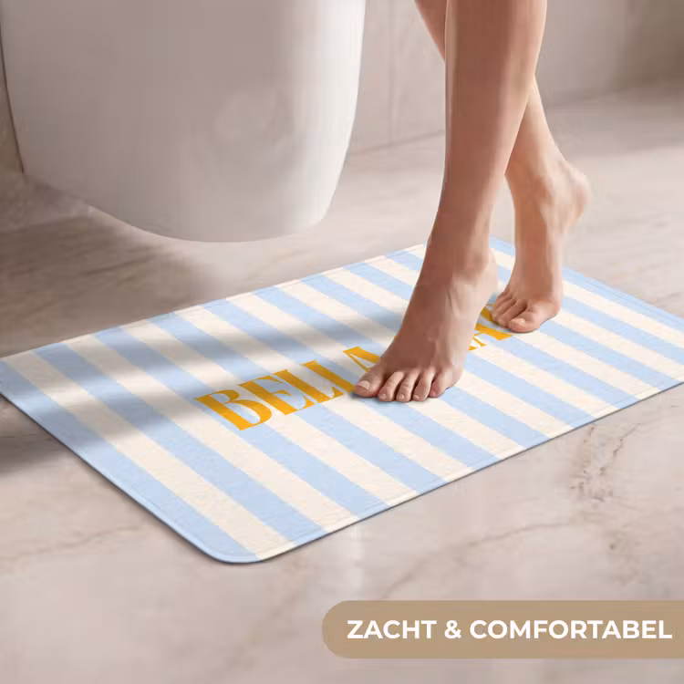 WC Mat - Oranje - Blauw - Strepen - Bella ciao — 7