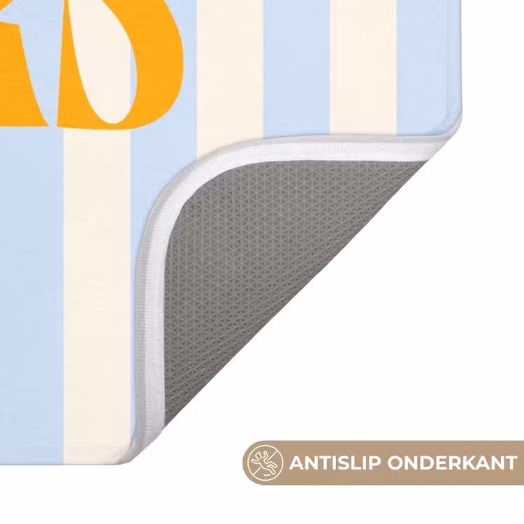 WC Mat - Oranje - Blauw - Strepen - Cheers — 3