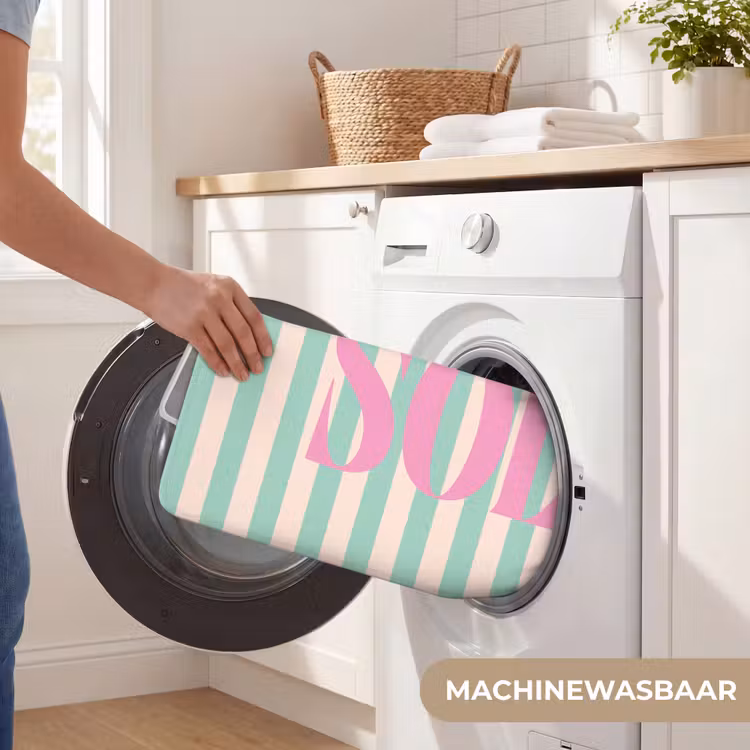 WC Mat - Roze - Groen - Strepen - Sol — 5
