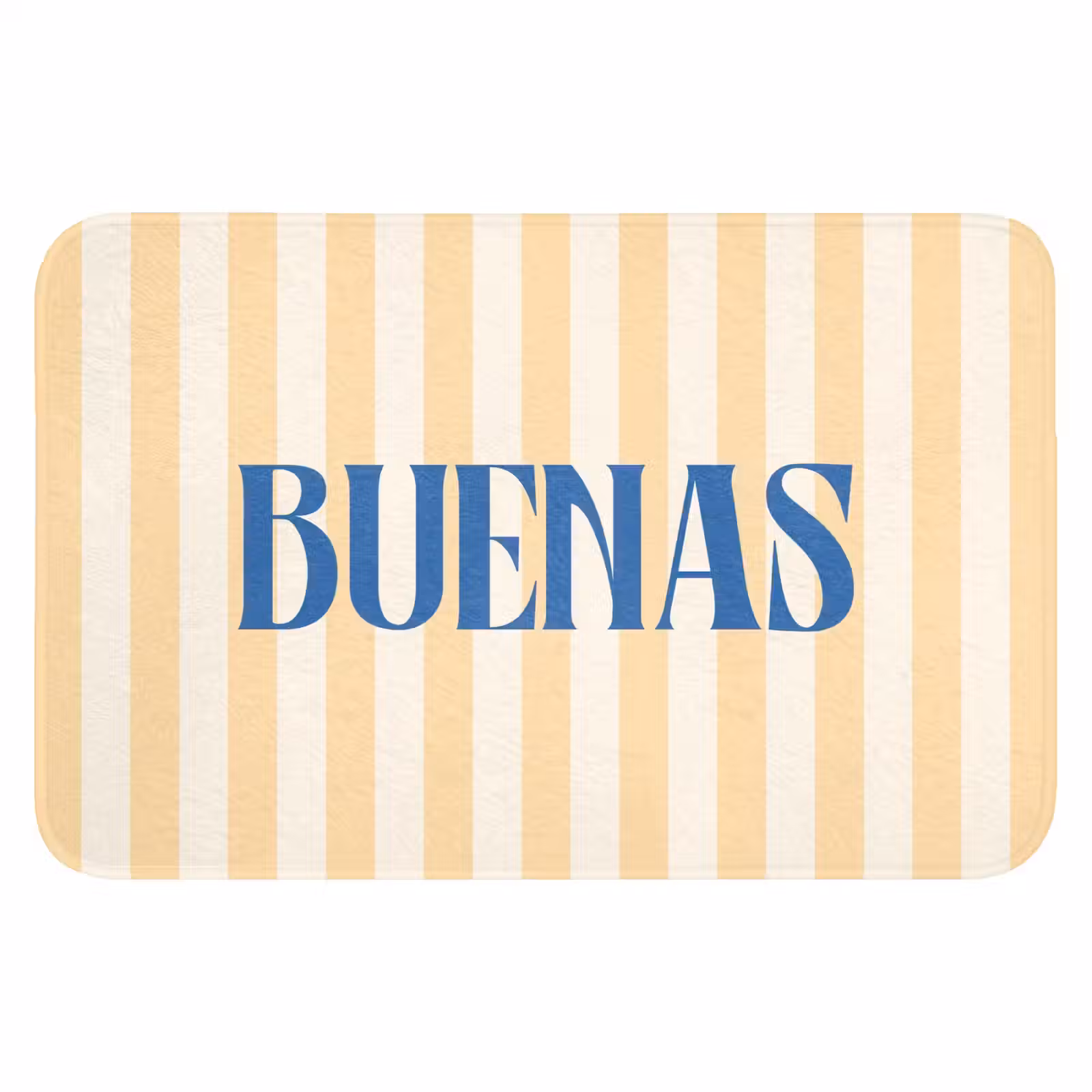 WC Mat - Blauw - Geel - Strepen - Buenas — 1