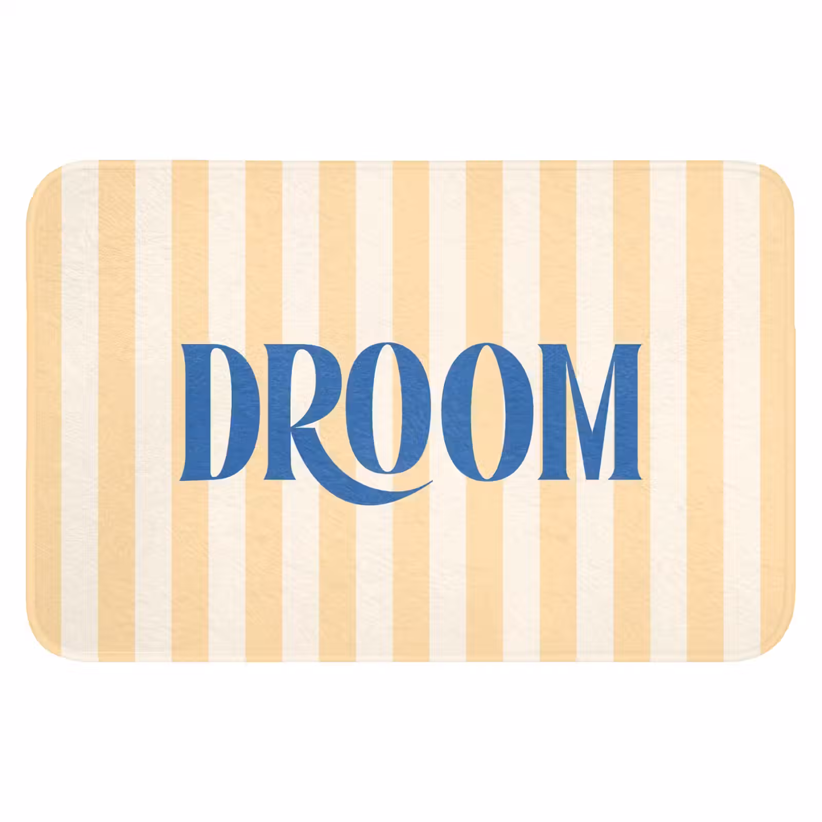 WC Mat - Blauw - Geel - Strepen - Droom — 1