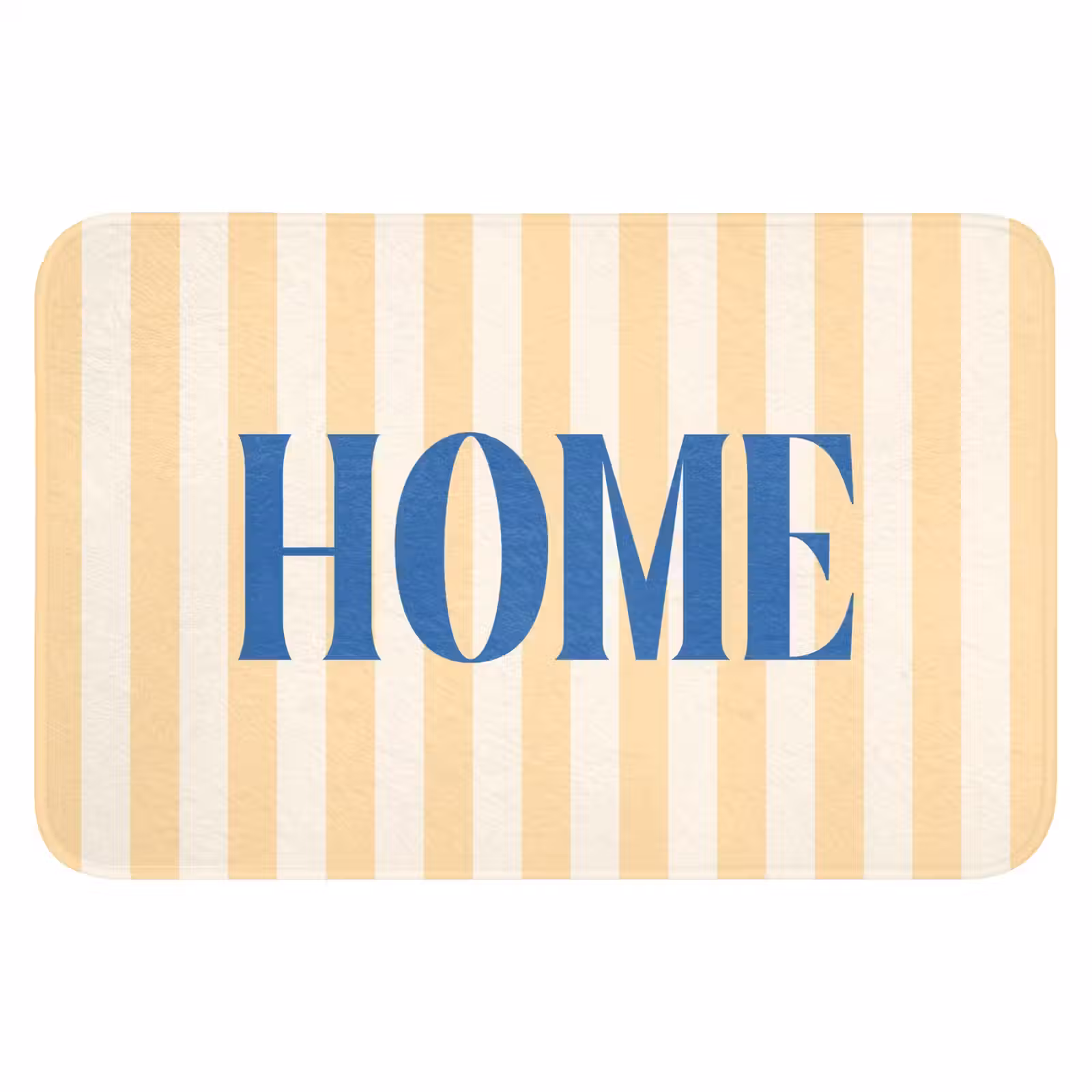 WC Mat - Blauw - Geel - Strepen - Home — 1