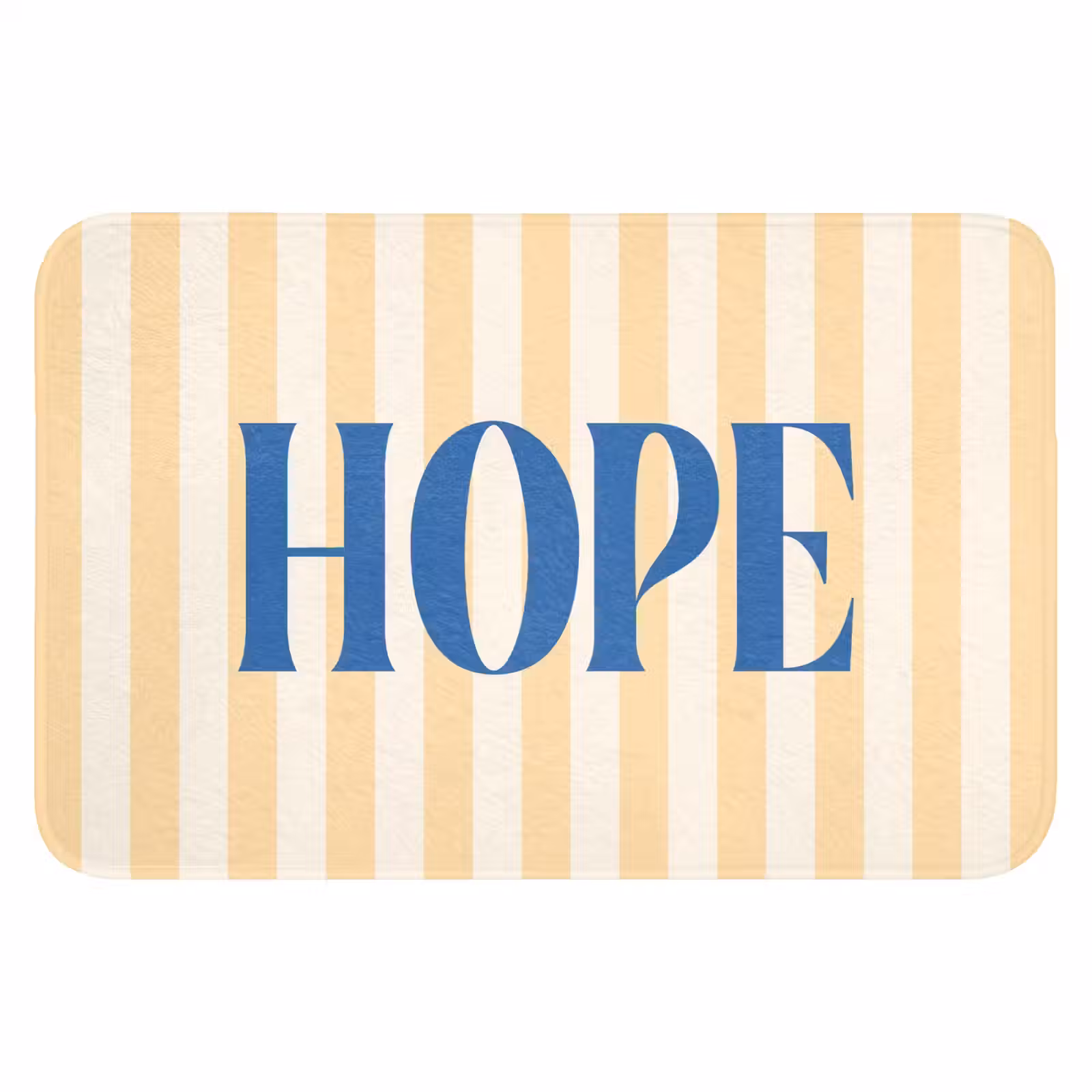 WC Mat - Blauw - Geel - Strepen - Hope — 1