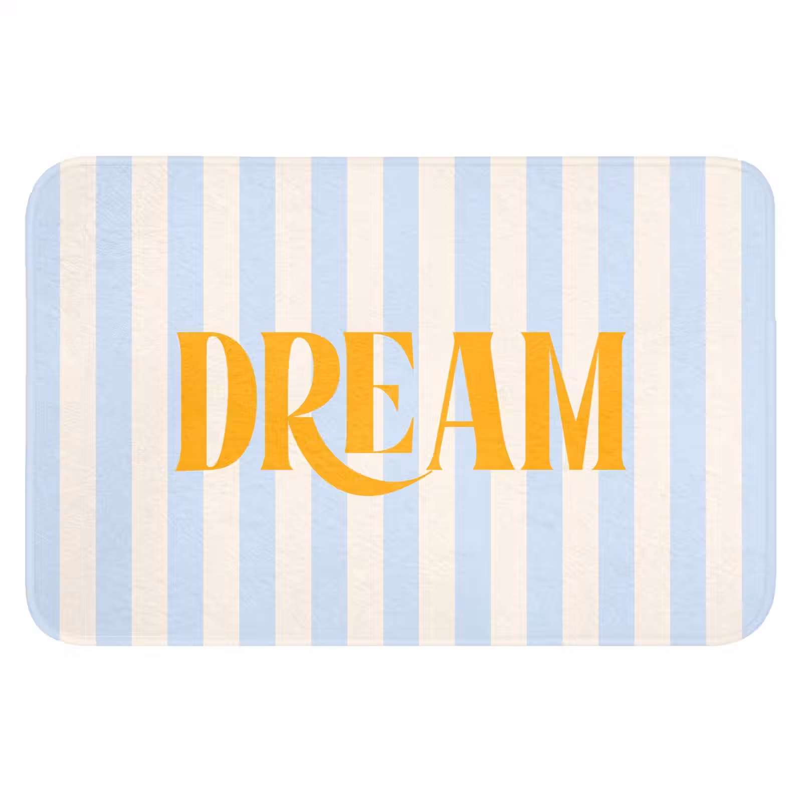 WC Mat - Oranje - Blauw - Strepen - Dream — 1