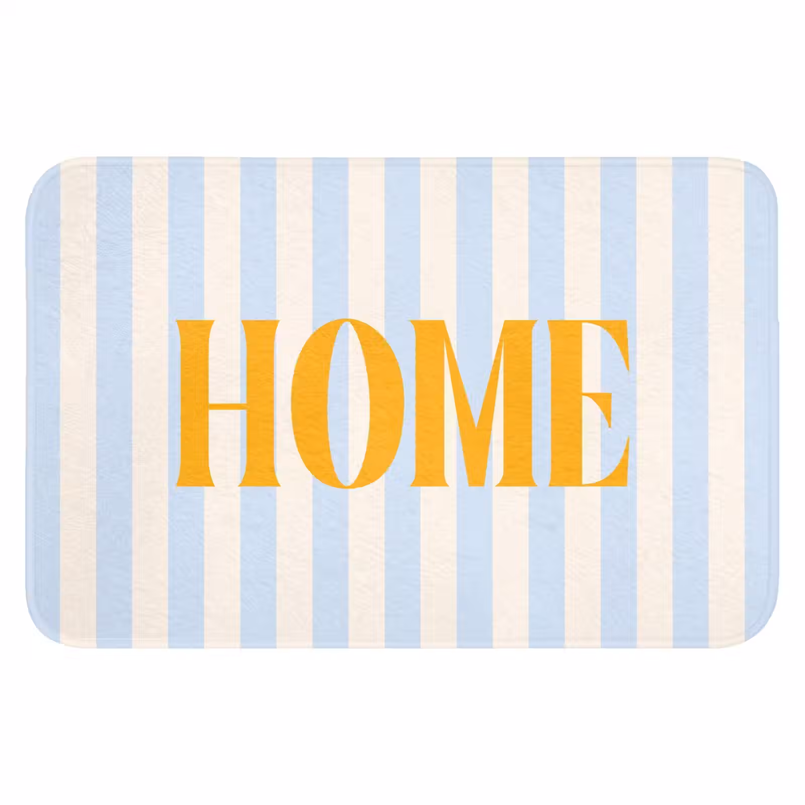 WC Mat - Oranje - Blauw - Strepen - Home — 1