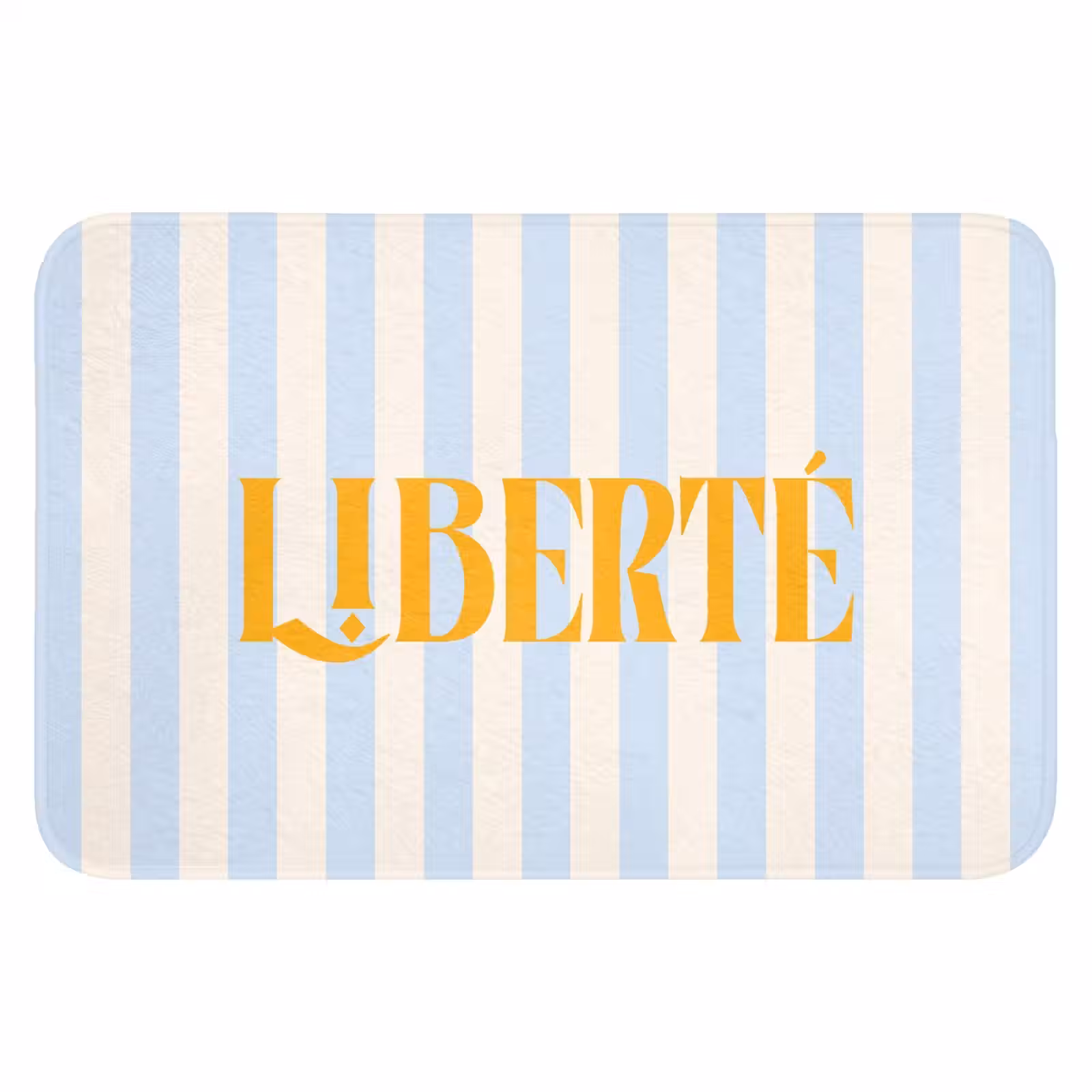 WC Mat - Oranje - Blauw - Strepen - Liberté — 1