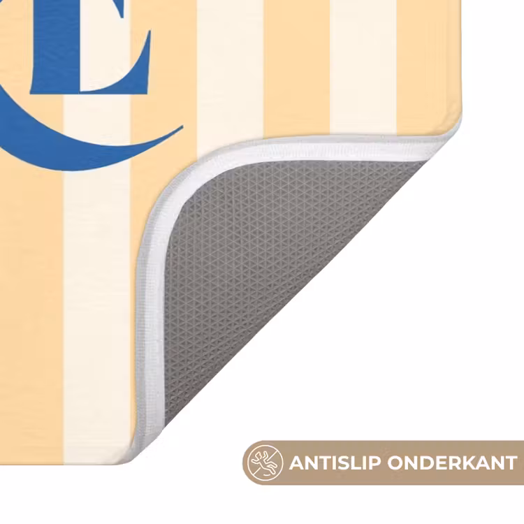 WC Mat - Blauw - Geel - Strepen - Amore — 3
