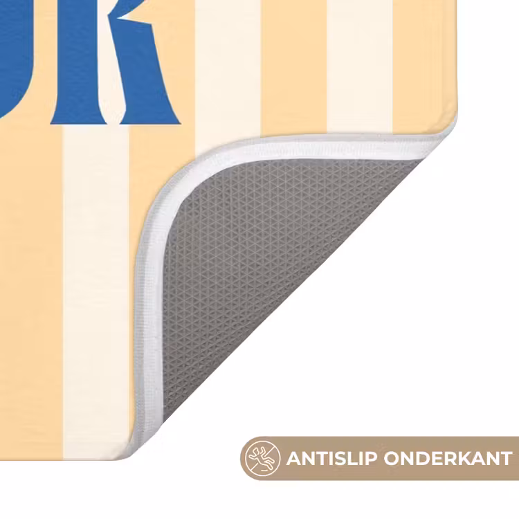 WC Mat - Blauw - Geel - Strepen - Amour — 3