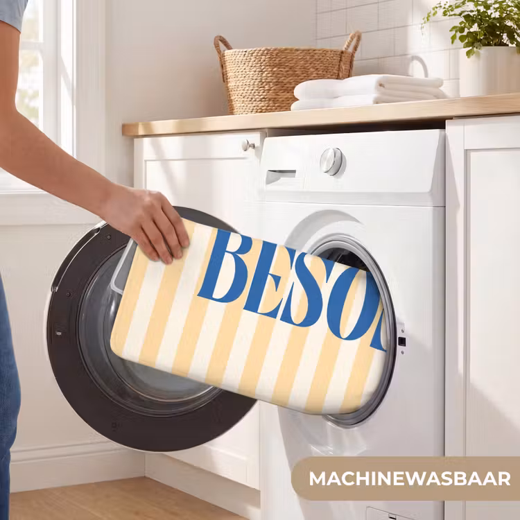 WC Mat - Blauw - Geel - Strepen - Besos — 5