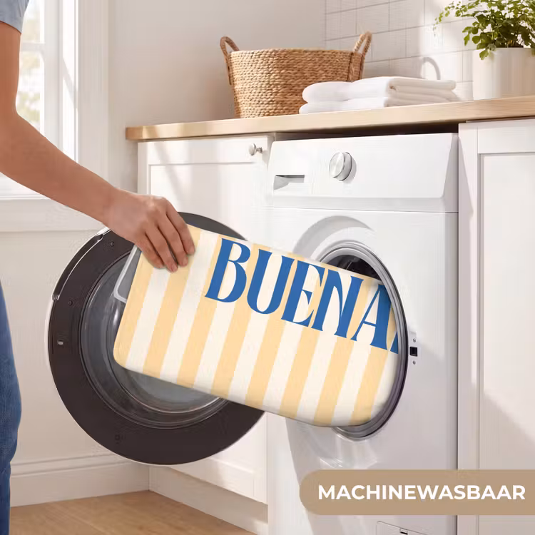 WC Mat - Blauw - Geel - Strepen - Buenas — 5