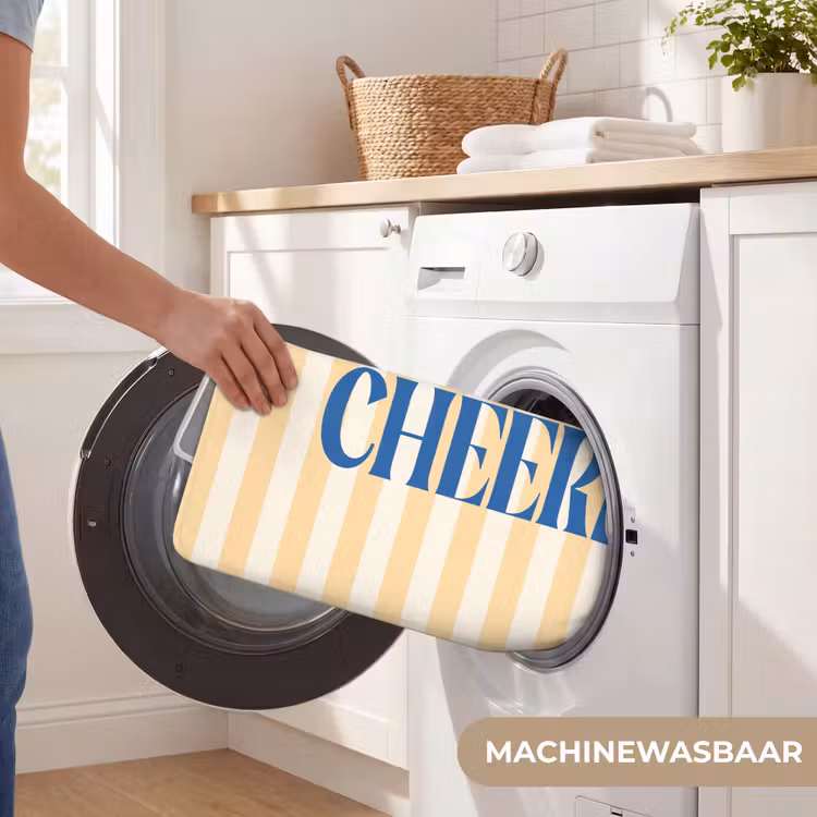 WC Mat - Blauw - Geel - Strepen - Cheers — 5