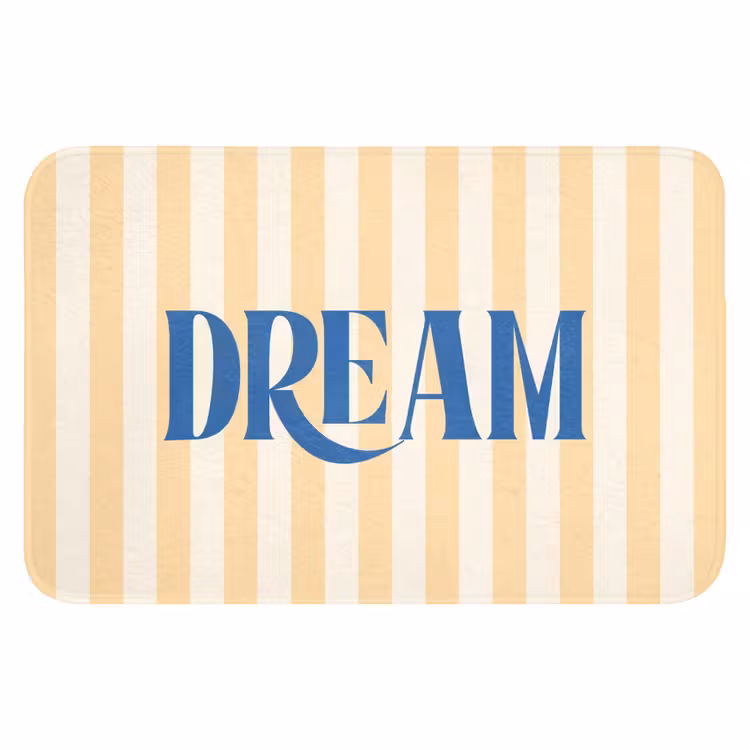 WC Mat - Blauw - Geel - Strepen - Dream — 1