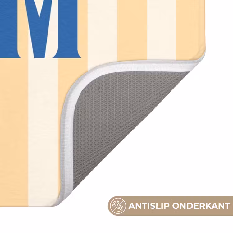 WC Mat - Blauw - Geel - Strepen - Dream — 3