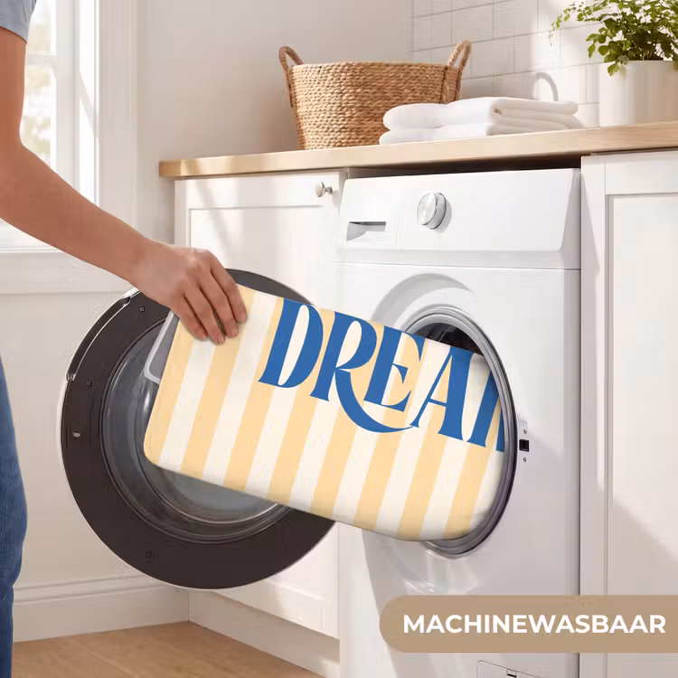 WC Mat - Blauw - Geel - Strepen - Dream — 5