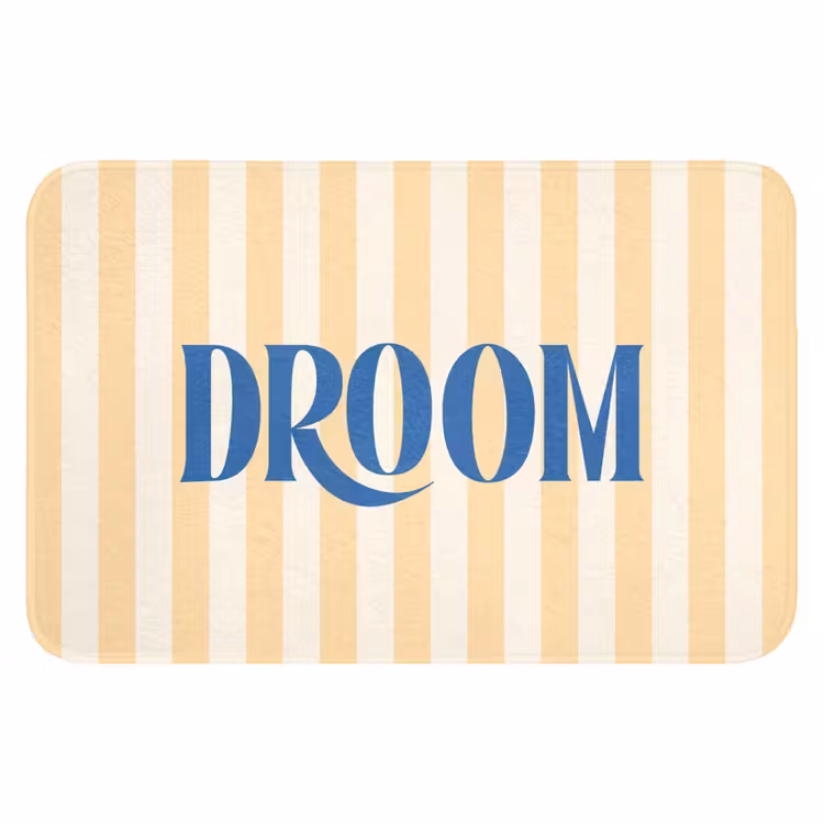 WC Mat - Blauw - Geel - Strepen - Droom — 1
