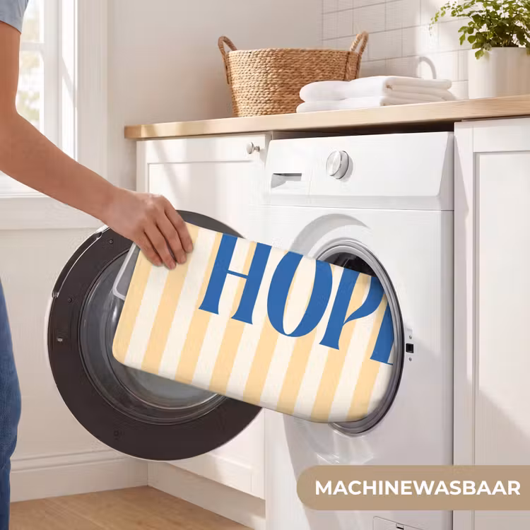 WC Mat - Blauw - Geel - Strepen - Hope — 5