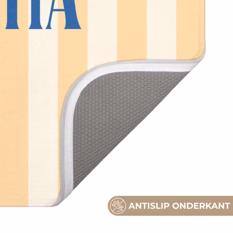 WC Mat - Blauw - Geel - Strepen - La Dolce Vita — 3