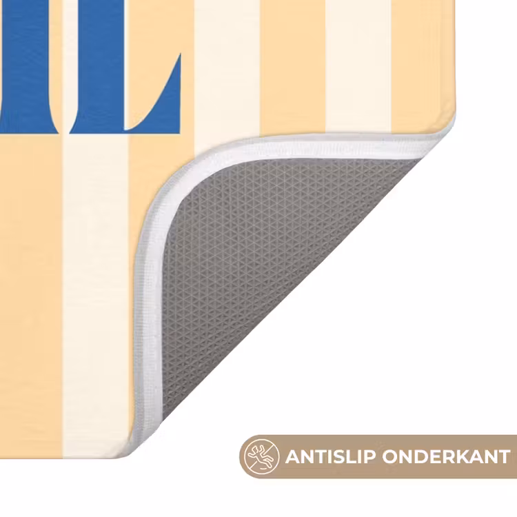 WC Mat - Blauw - Geel - Strepen - Soleil — 3