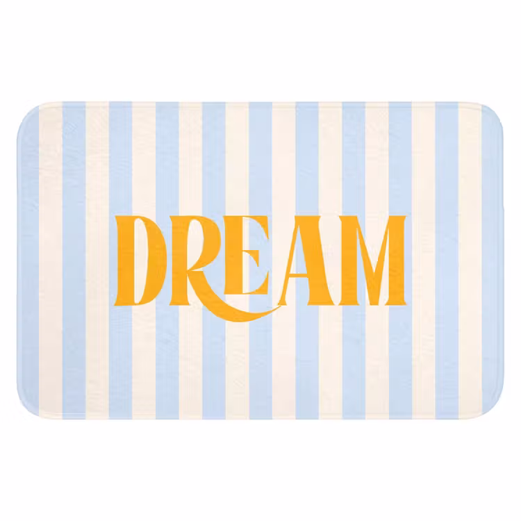 WC Mat - Oranje - Blauw - Strepen - Dream — 1