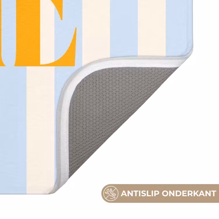 WC Mat - Oranje - Blauw - Strepen - Home — 3