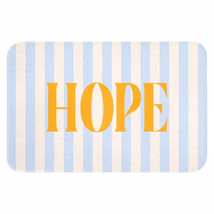 WC Mat - Oranje - Blauw - Strepen - Hope — 1