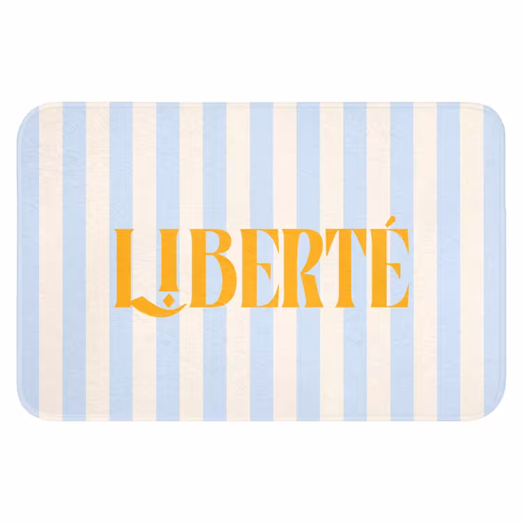 WC Mat - Oranje - Blauw - Strepen - Liberté — 1