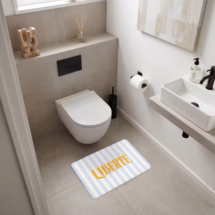 WC Mat - Oranje - Blauw - Strepen - Liberté — 6