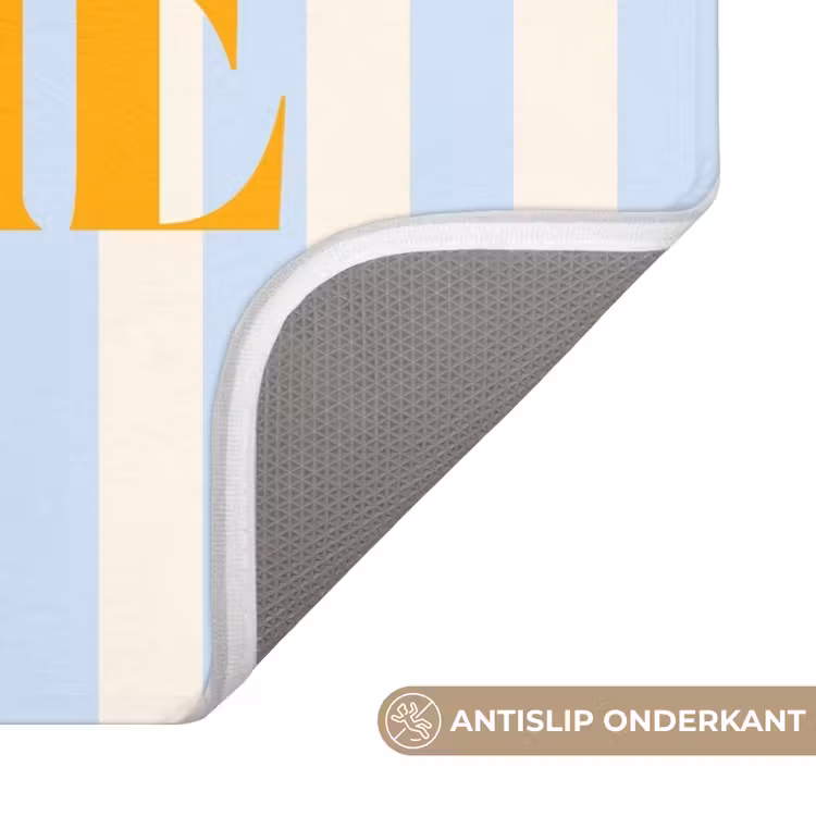 WC Mat - Oranje - Blauw - Strepen - Sonne — 3