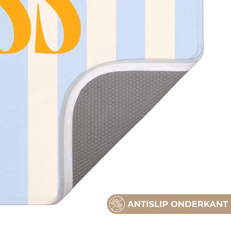 WC Mat - Oranje - Blauw - Strepen - Tschüss — 3
