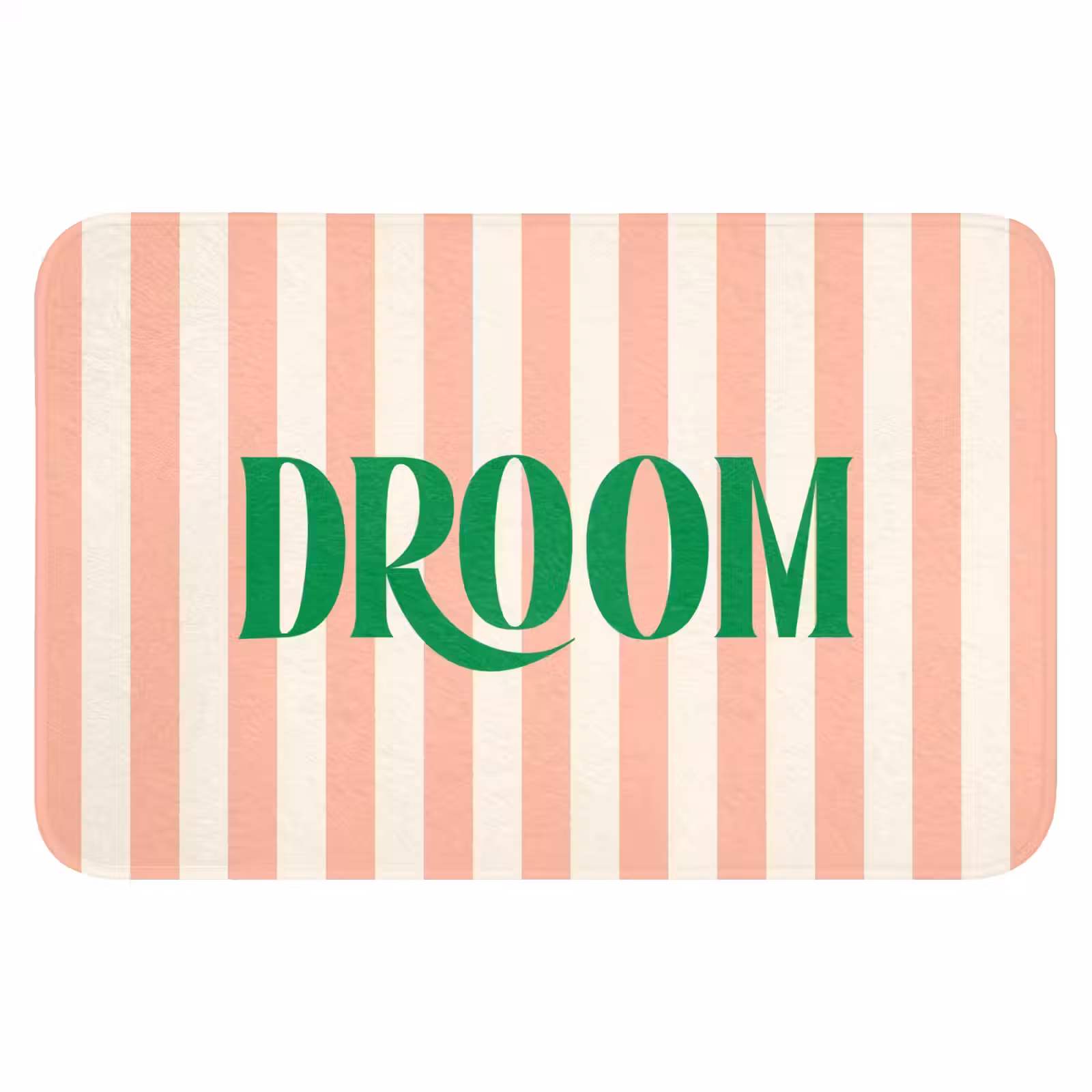 WC Mat - Zachtroze - Groen - Strepen - Droom — 1