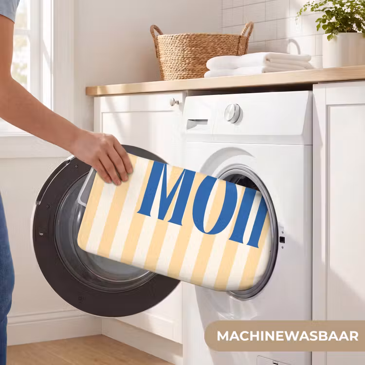 WC Mat - Blauw - Geel - Strepen - Moin — 5