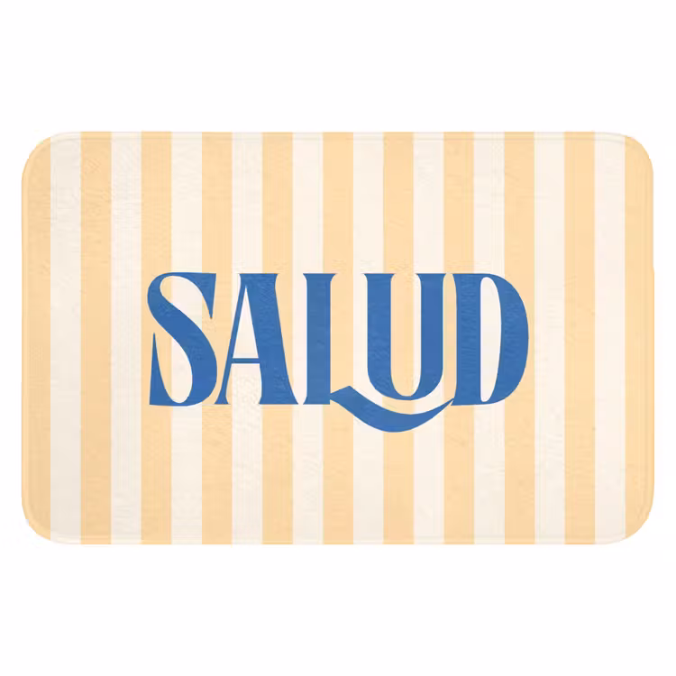 WC Mat - Blauw - Geel - Strepen - Salud — 1