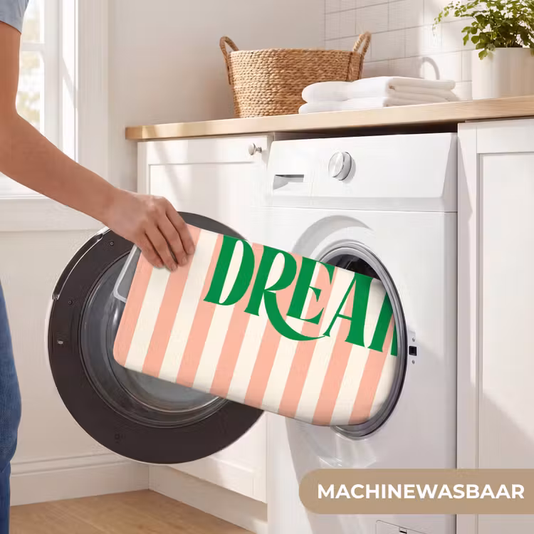 WC Mat - Zachtroze - Groen - Strepen - Dream — 5