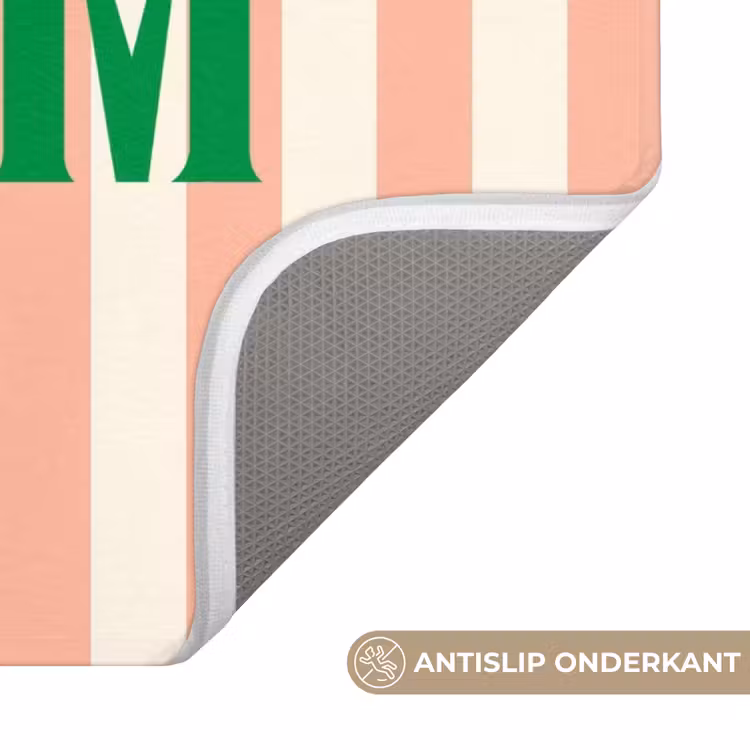 WC Mat - Zachtroze - Groen - Strepen - Droom — 3