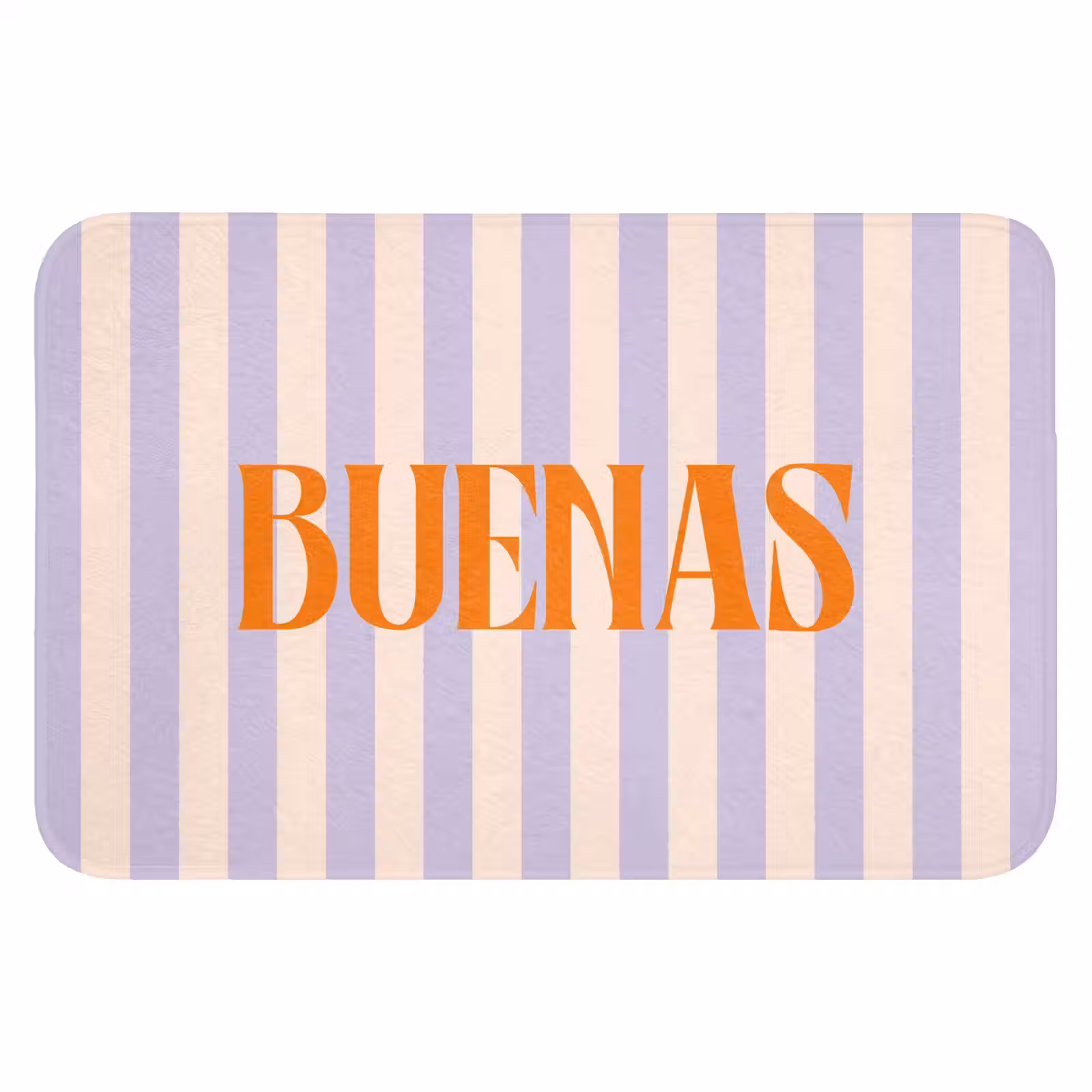 WC Mat - Lila - Oranje - Strepen - Buenas — 1