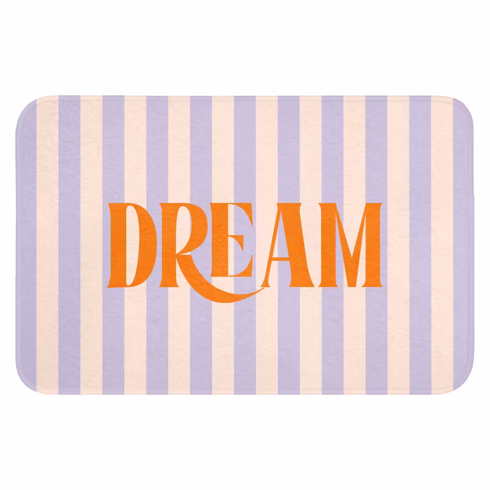 WC Mat - Lila - Oranje - Strepen - Dream — 1