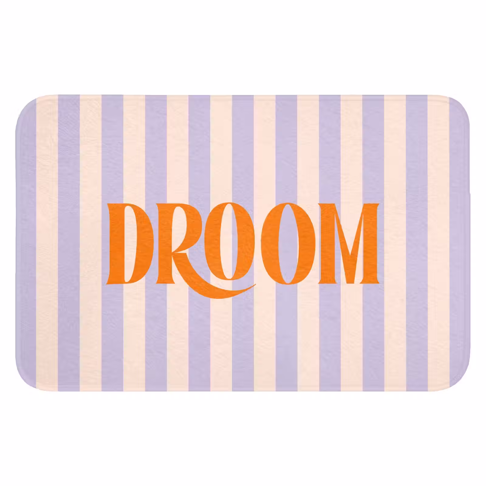 WC Mat - Lila - Oranje - Strepen - Droom — 1