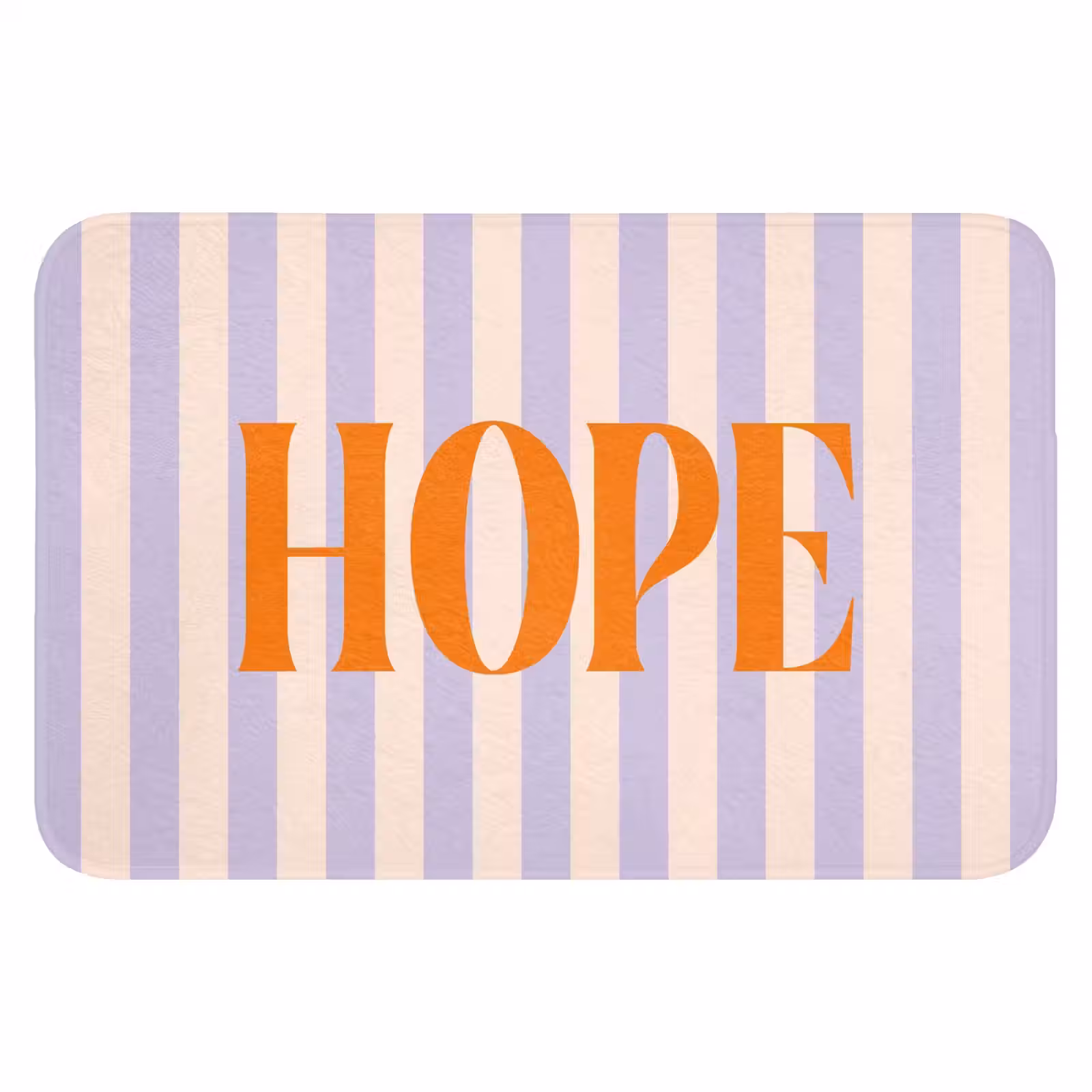 WC Mat - Lila - Oranje - Strepen - Hope — 1