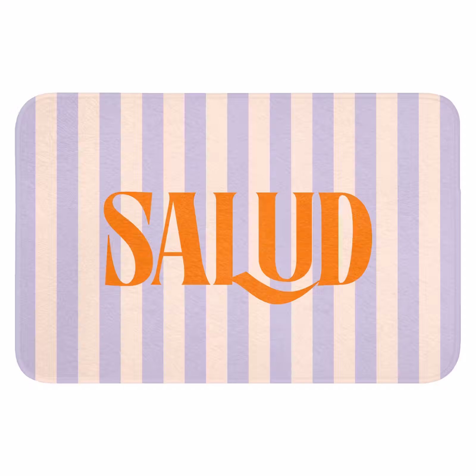 WC Mat - Lila - Oranje - Strepen - Salud — 1