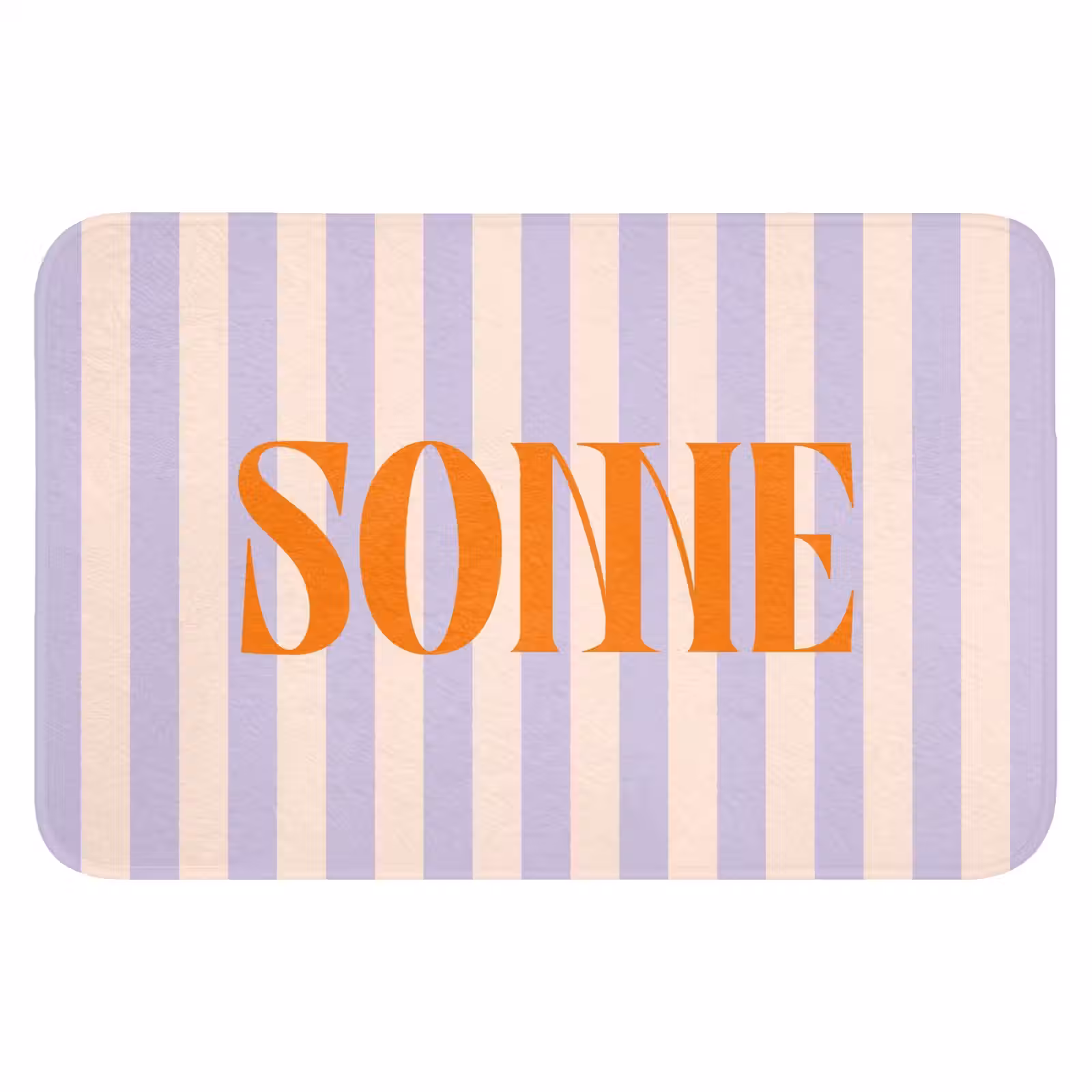 WC Mat - Lila - Oranje - Strepen - Sonne — 1