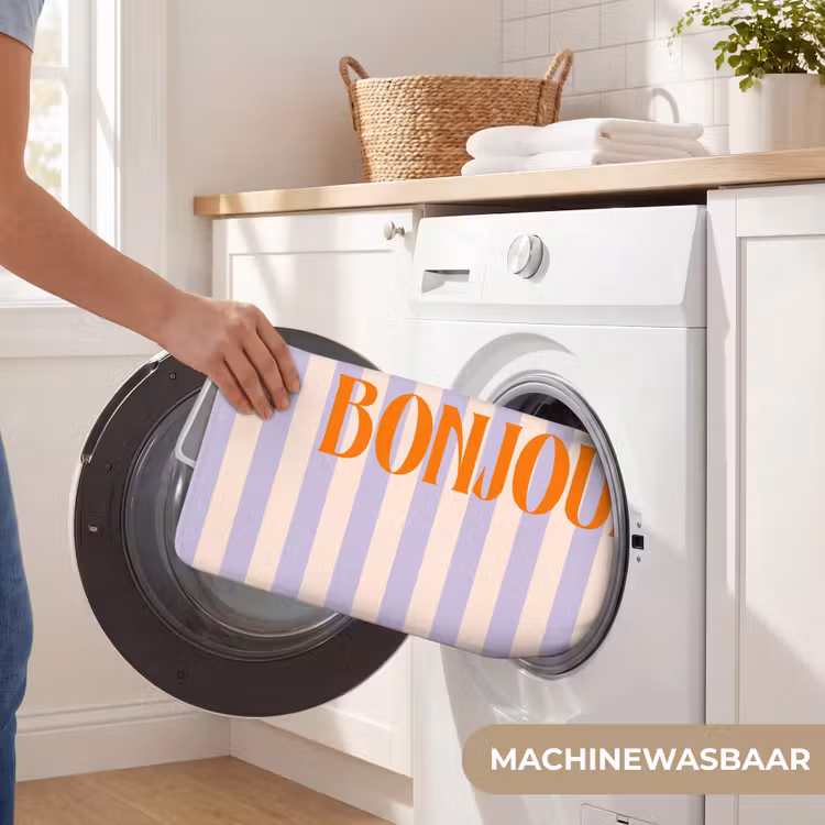 WC Mat - Lila - Oranje - Strepen - Bonjour — 5