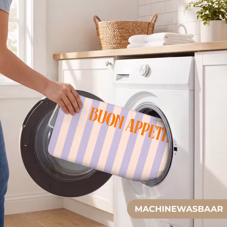 WC Mat - Lila - Oranje - Strepen - Buon Appetito — 5