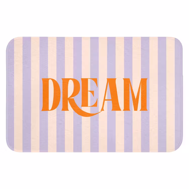 WC Mat - Lila - Oranje - Strepen - Dream — 1