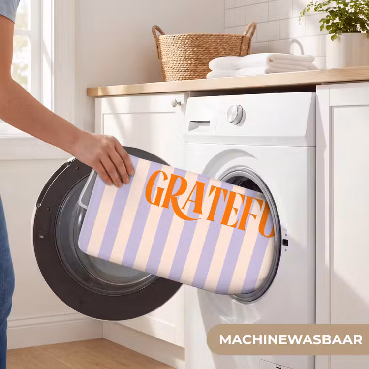 WC Mat - Lila - Oranje - Strepen - Grateful — 5