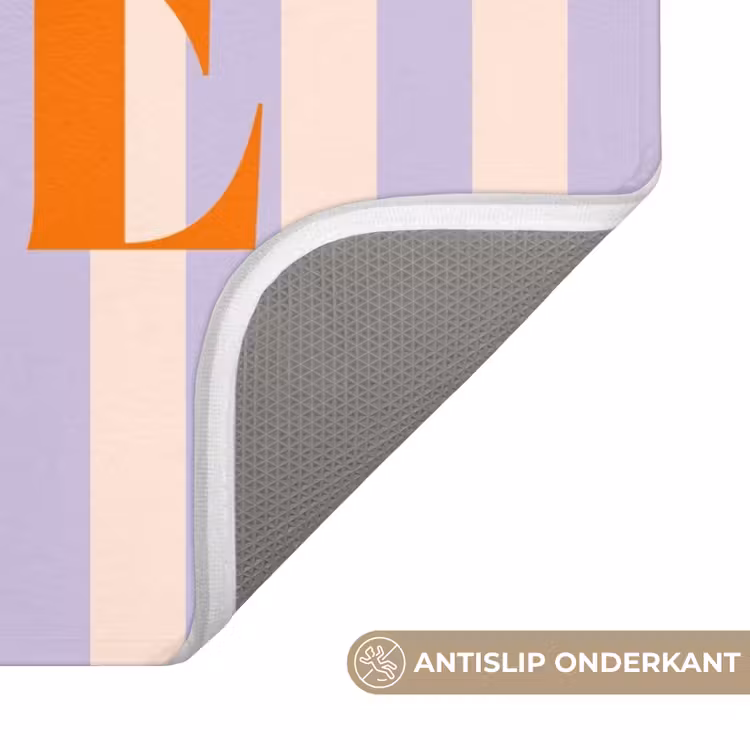 WC Mat - Lila - Oranje - Strepen - Hope — 3