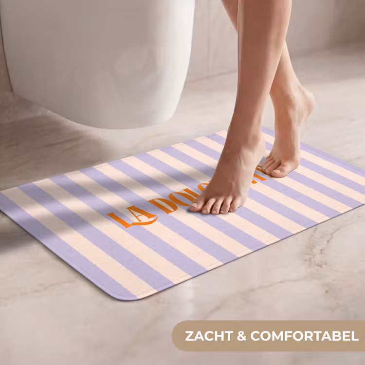 WC Mat - Lila - Oranje - Strepen - La Dolce Vita — 7