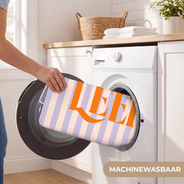 WC Mat - Lila - Oranje - Strepen - Leef — 5