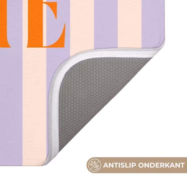WC Mat - Lila - Oranje - Strepen - Liberté — 3